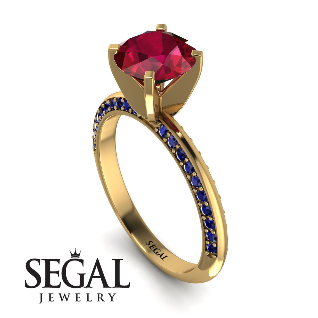 Classic Ruby Ring With A Twist - Leilani No. 70