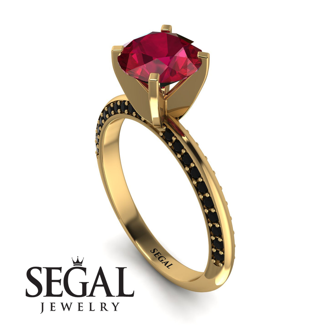 Classic Ruby Ring With A Twist - Leilani No. 40