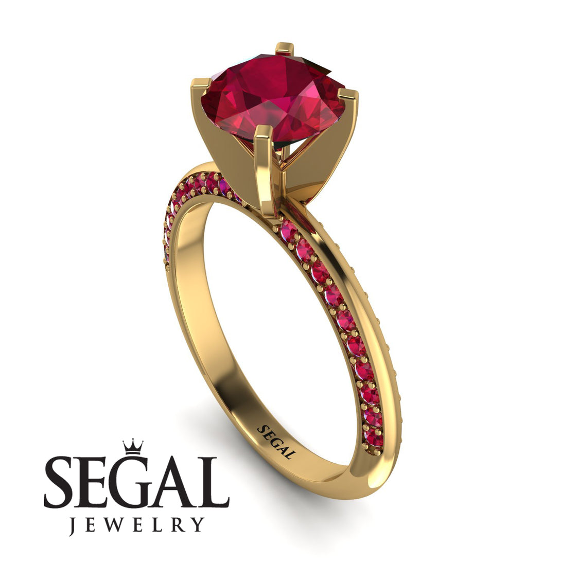 Classic Ruby Ring With A Twist - Leilani No. 55