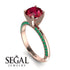 Classic Ruby Ring With A Twist - Leilani No. 26