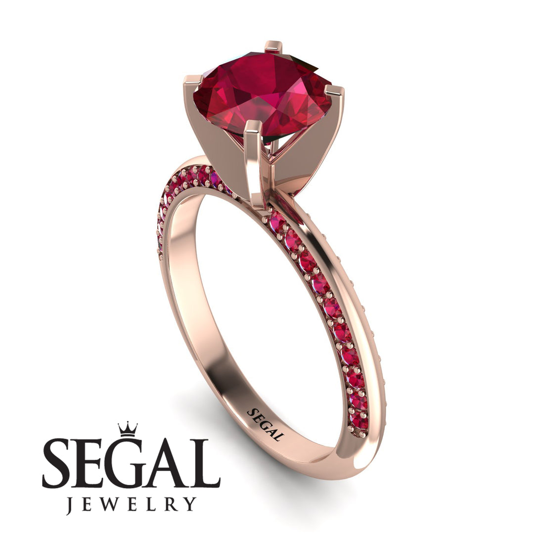 Classic Ruby Ring With A Twist - Leilani No. 56