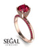 Classic Ruby Ring With A Twist - Leilani No. 56 image 10