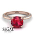 Classic Ruby Ring With A Twist - Leilani No. 11