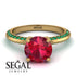 Classic Ruby Ring With A Twist - Leilani No. 25 image 2