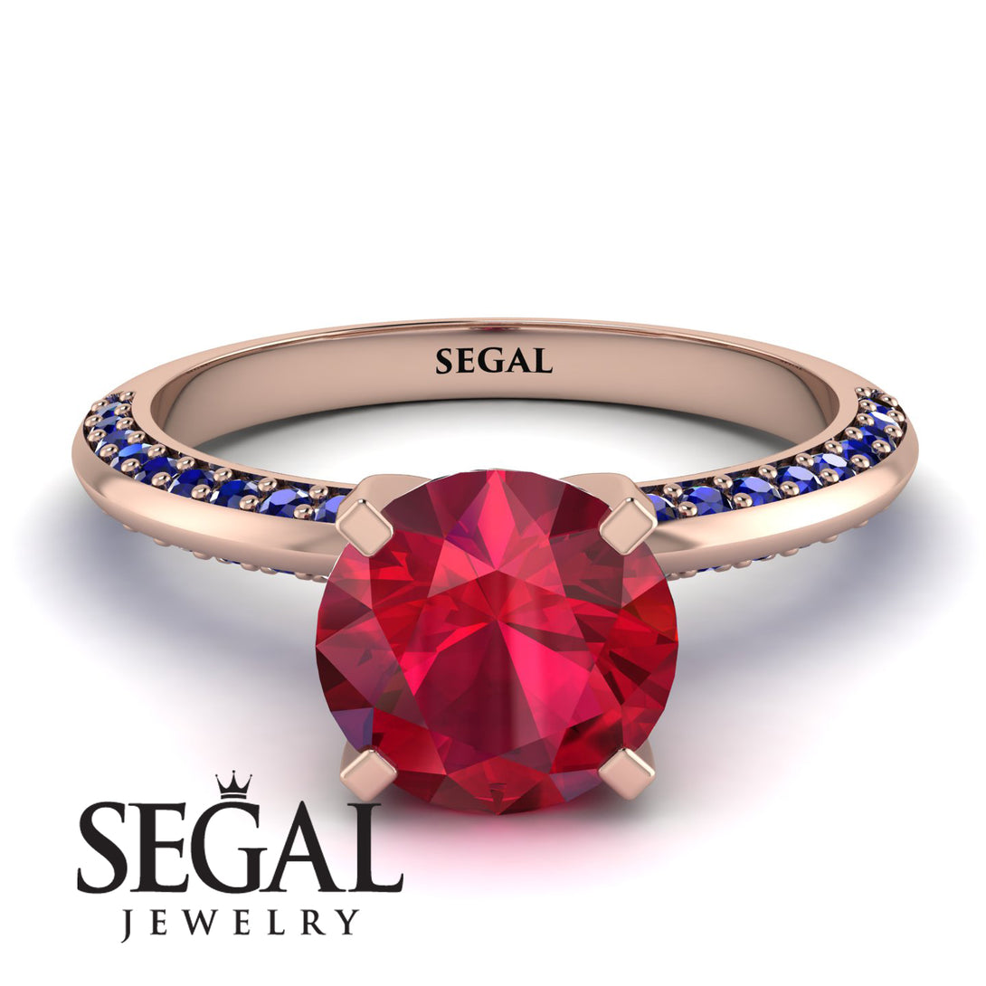 Classic Ruby Ring With A Twist - Leilani No. 71