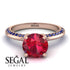 Classic Ruby Ring With A Twist - Leilani No. 71