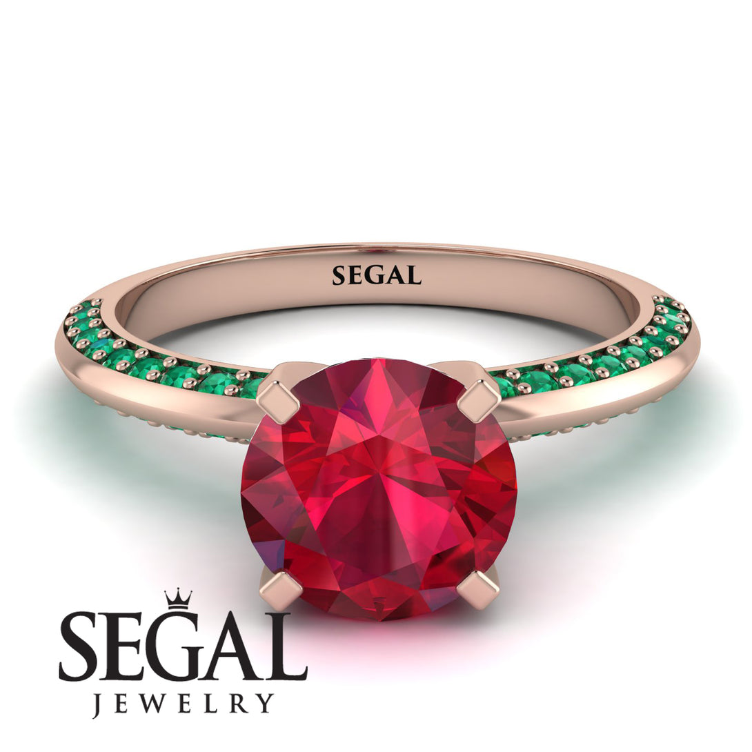 Classic Ruby Ring With A Twist - Leilani No. 26