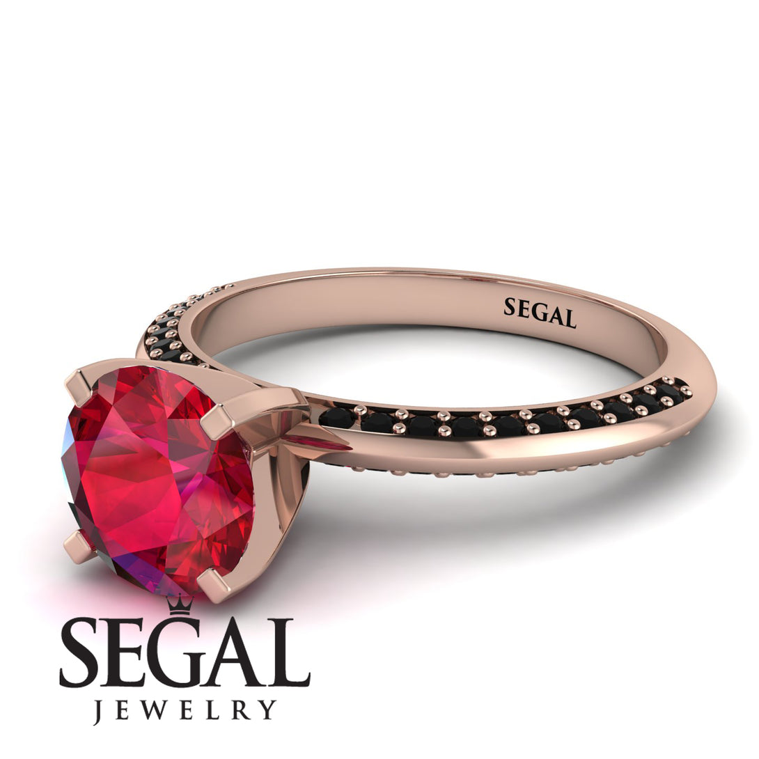 Classic Ruby Ring With A Twist - Leilani No. 41