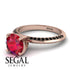 Classic Ruby Ring With A Twist - Leilani No. 41