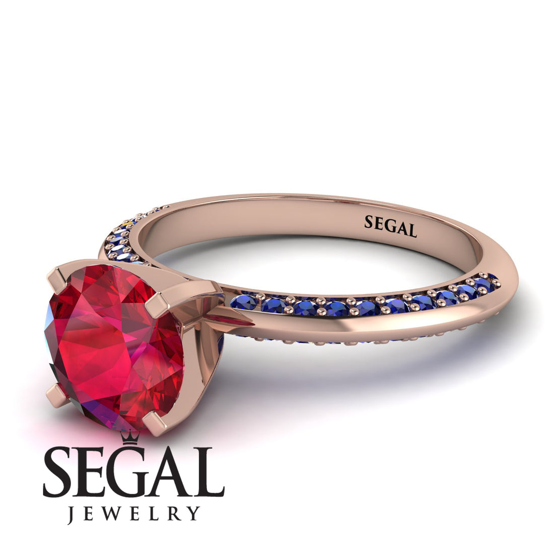 Classic Ruby Ring With A Twist - Leilani No. 71