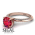 Classic Ruby Ring With A Twist - Leilani No. 11