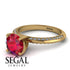 Classic Ruby Ring With A Twist - Leilani No. 10