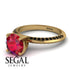 Classic Ruby Ring With A Twist - Leilani No. 40