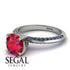 Classic Ruby Ring With A Twist - Leilani No. 72