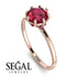 Classic Ruby Ring With Hidden Stones - Elliana No. 11 image 6