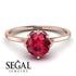 Classic Ruby Ring With Hidden Stones - Elliana No. 11 image 2