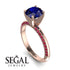 Classic Sapphire Ring With A Twist - Leilani No. 59
