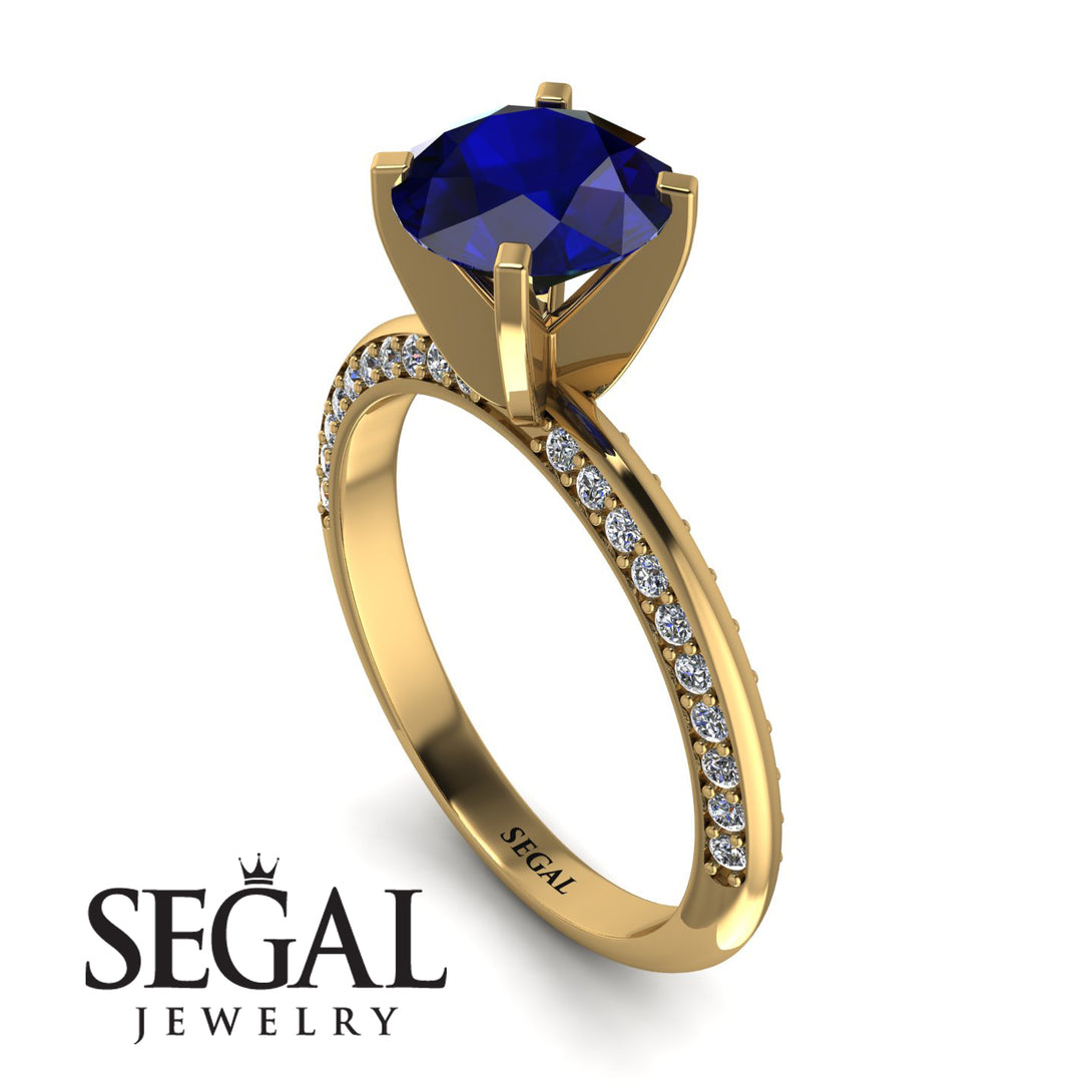 Classic Sapphire Ring With A Twist - Leilani No. 13