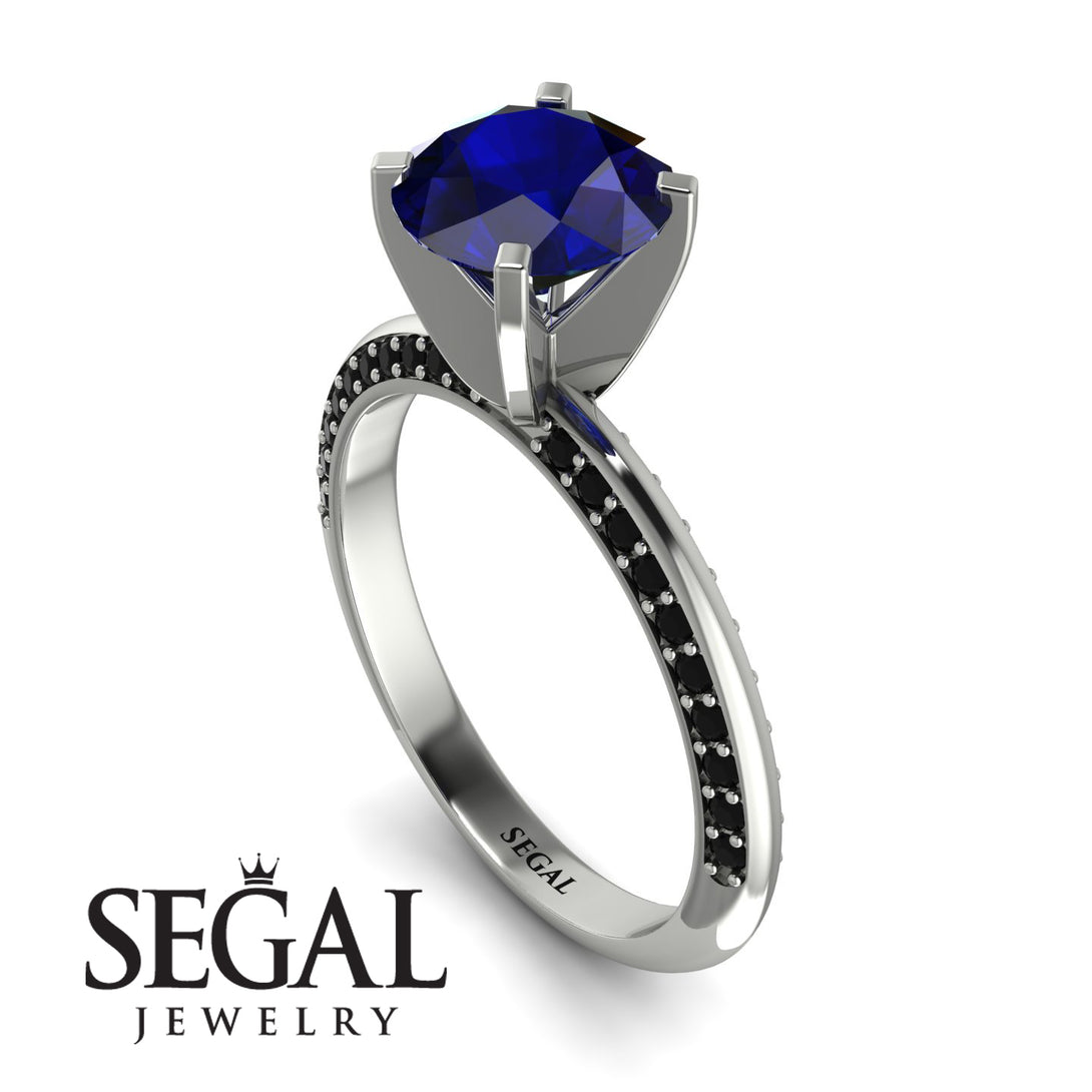 Classic Sapphire Ring With A Twist - Leilani No. 45