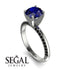 Classic Sapphire Ring With A Twist - Leilani No. 45