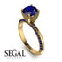 Classic Sapphire Ring With A Twist - Leilani No. 73