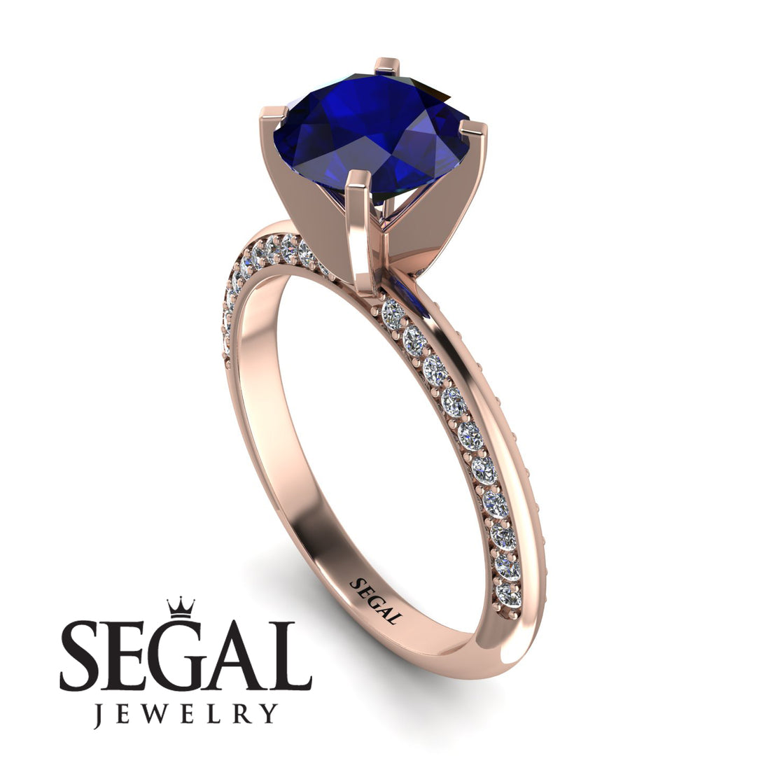 Classic Sapphire Ring With A Twist - Leilani No. 14