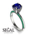 Classic Sapphire Ring With A Twist - Leilani No. 30