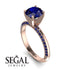Classic Sapphire Ring With A Twist - Leilani No. 74