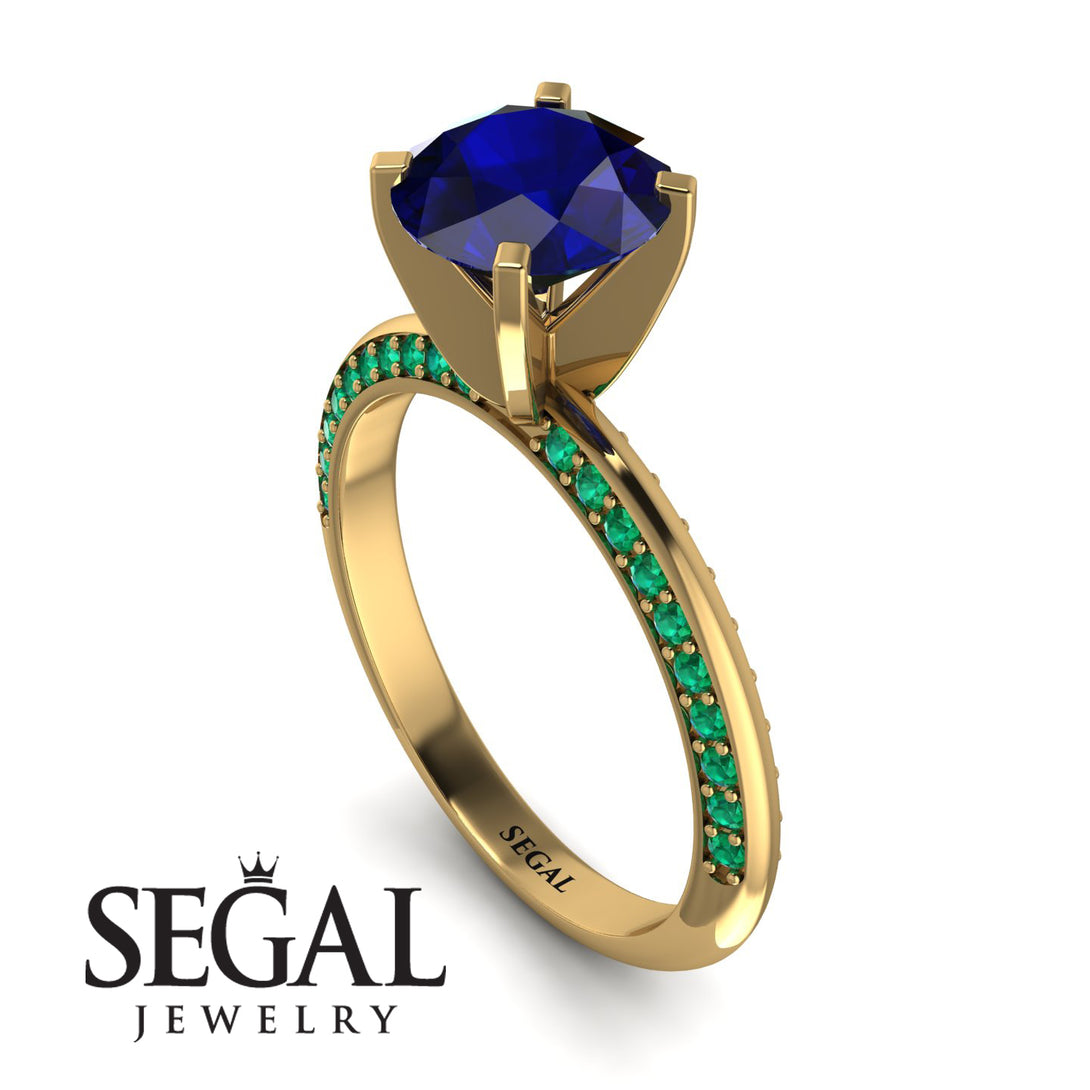 Classic Sapphire Ring With A Twist - Leilani No. 28