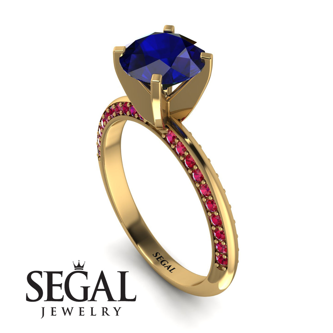Classic Sapphire Ring With A Twist - Leilani No. 58