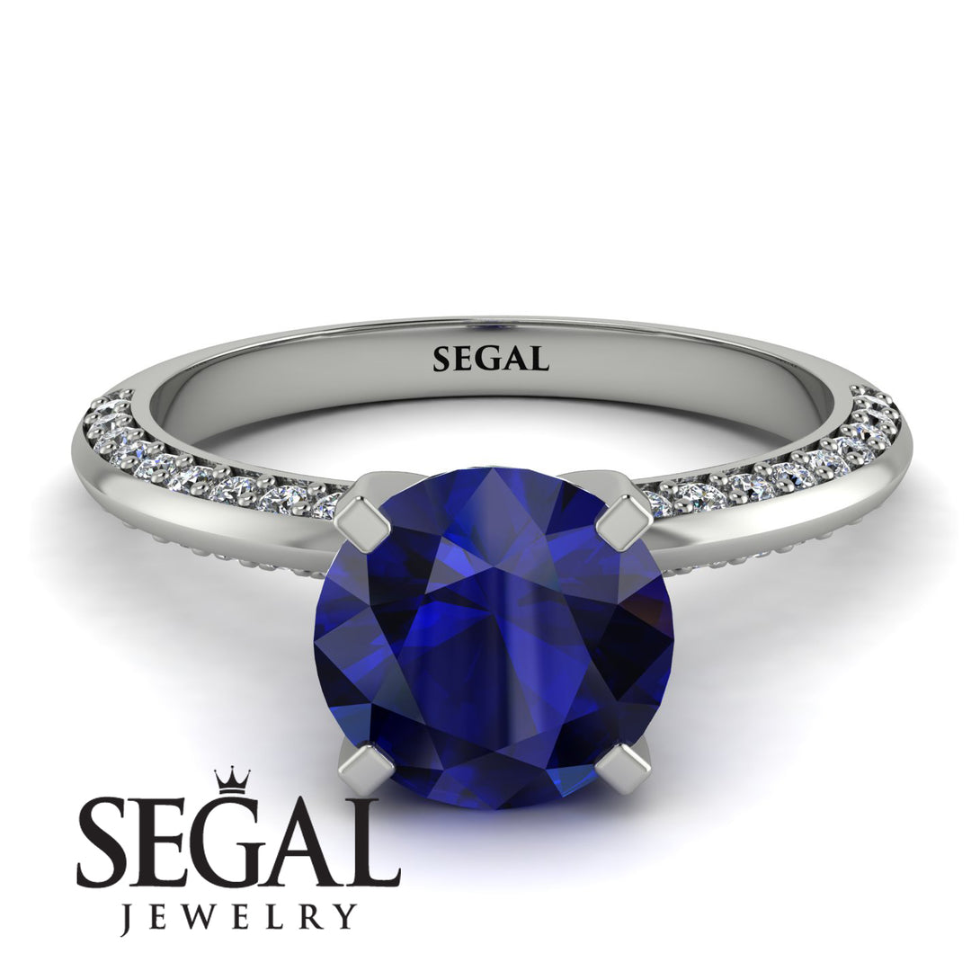 Classic Sapphire Ring With A Twist - Leilani No. 15