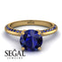 Classic Sapphire Ring With A Twist - Leilani No. 73