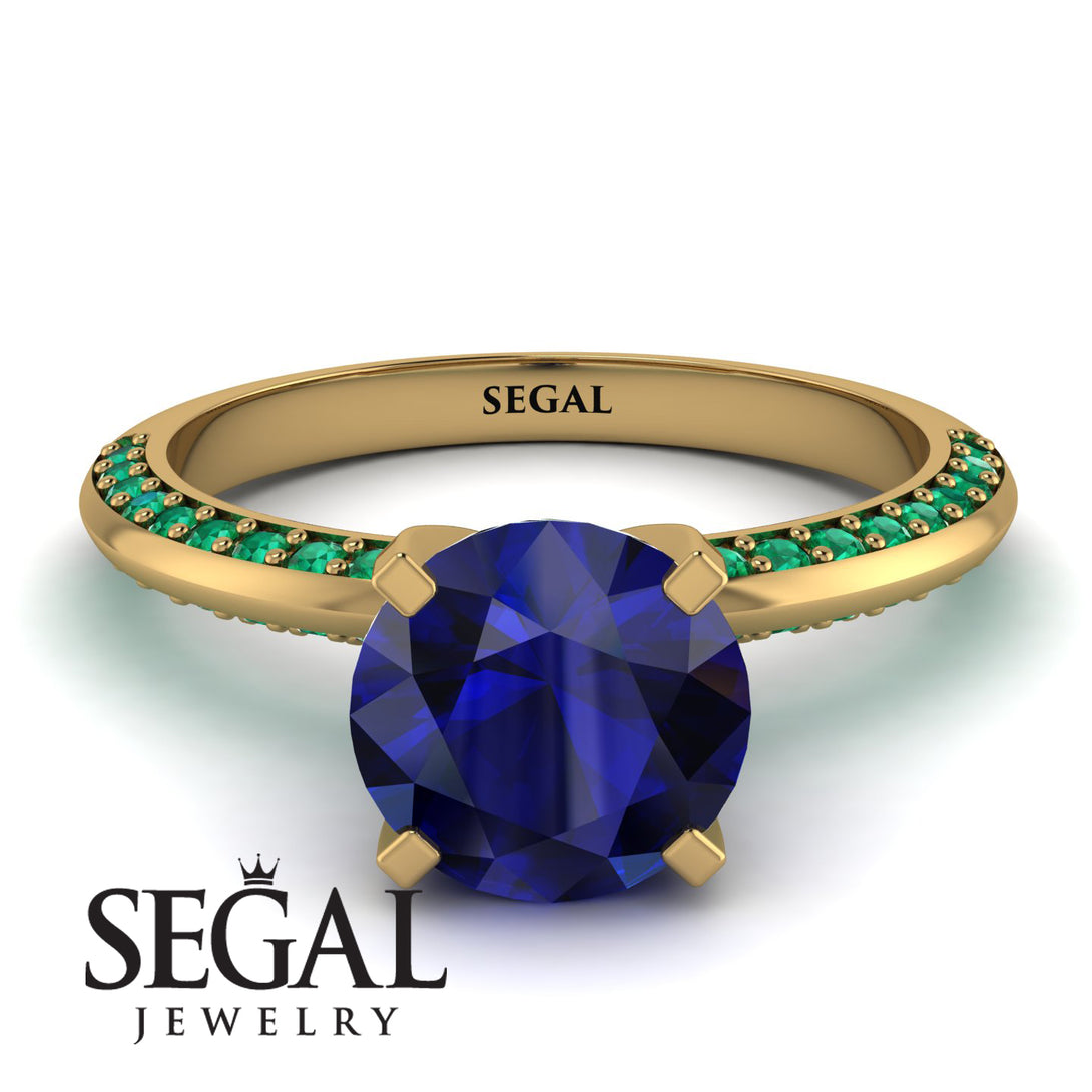 Classic Sapphire Ring With A Twist - Leilani No. 28