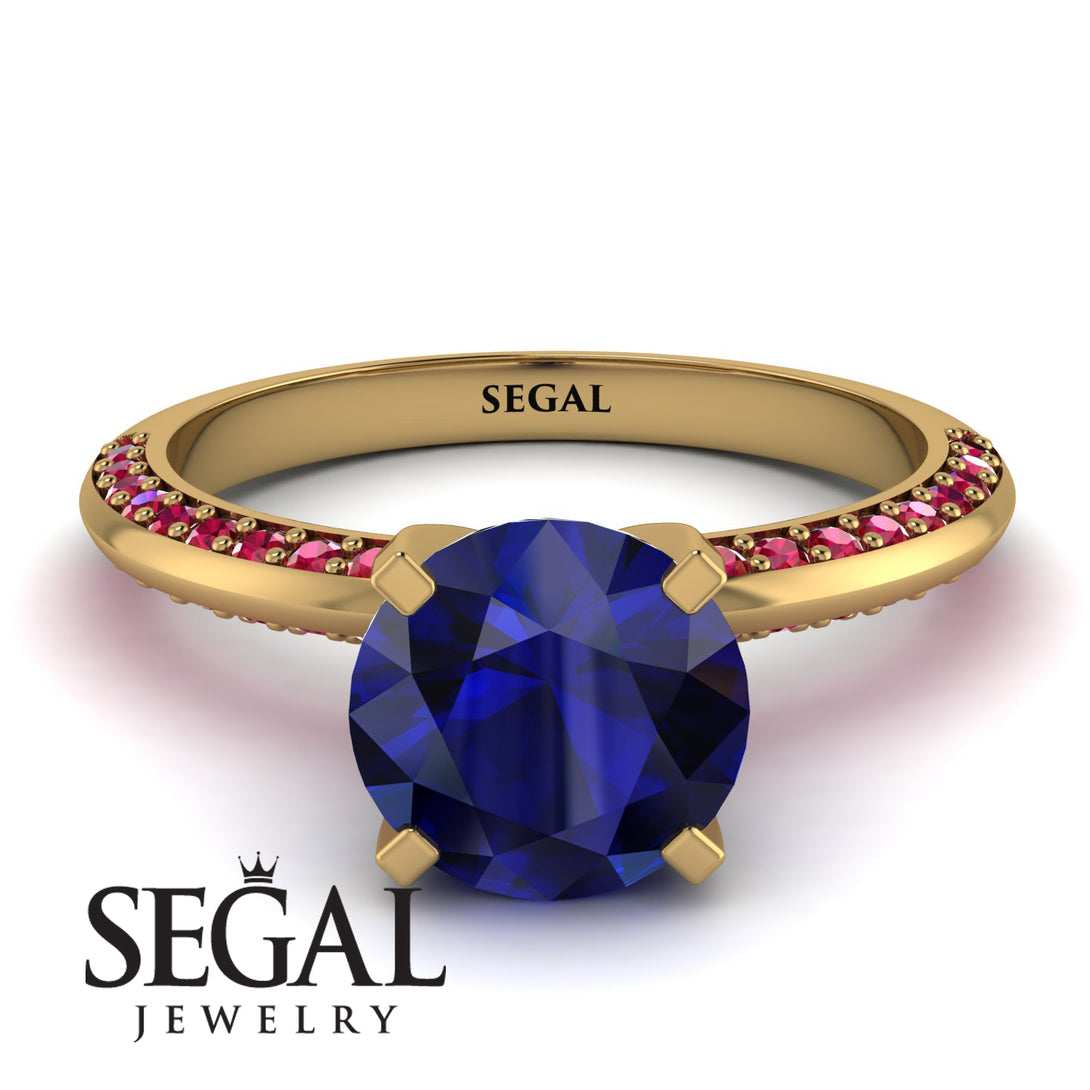 Classic Sapphire Ring With A Twist - Leilani No. 58