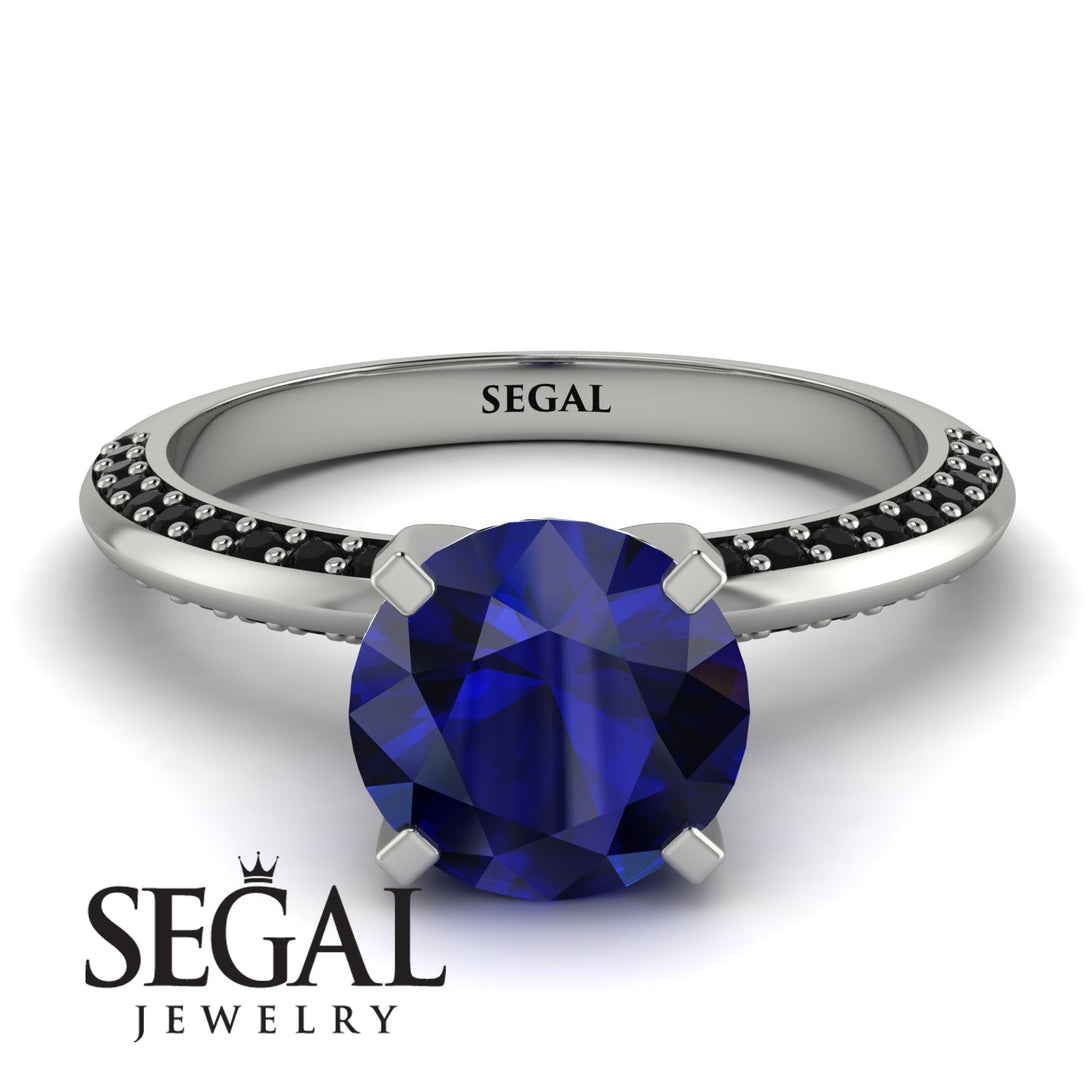 Classic Sapphire Ring With A Twist - Leilani No. 45