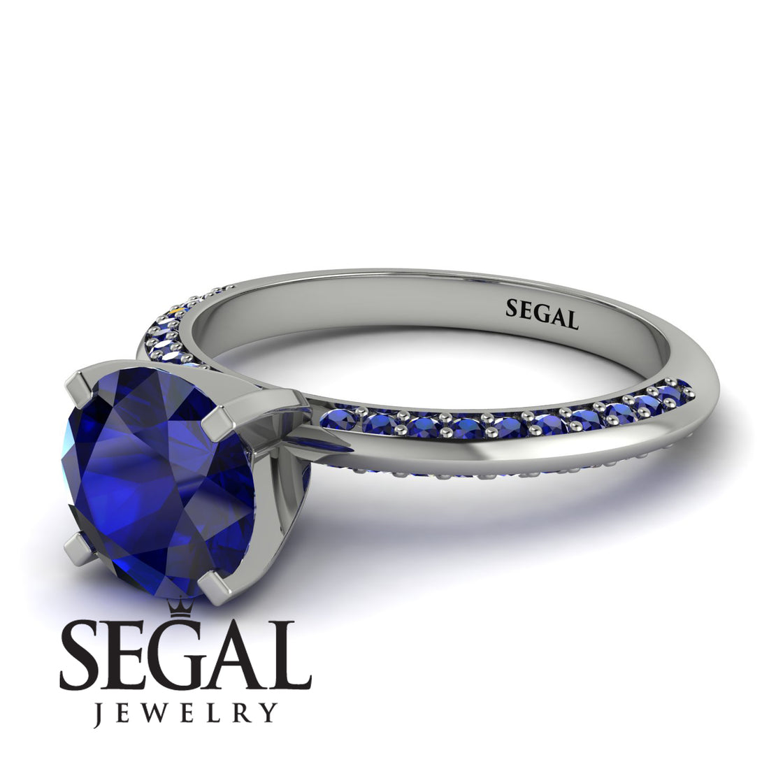 Classic Sapphire Ring With A Twist - Leilani No. 75