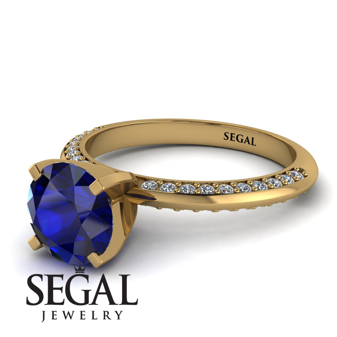 Classic Sapphire Ring With A Twist - Leilani No. 13