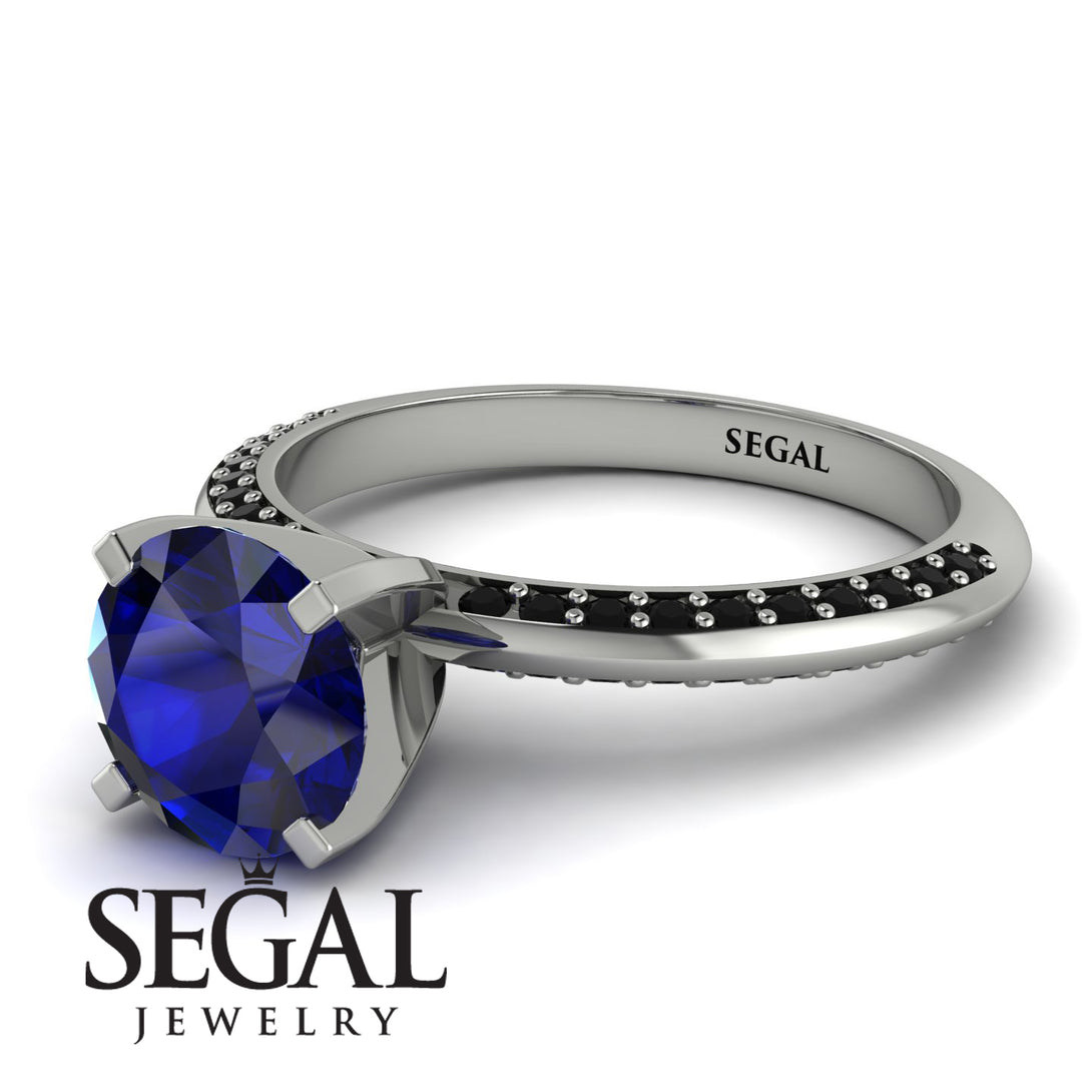 Classic Sapphire Ring With A Twist - Leilani No. 45