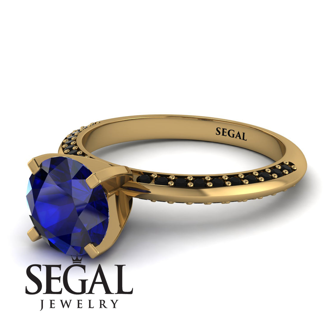 Classic Sapphire Ring With A Twist - Leilani No. 43