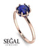 Classic Sapphire Ring With Hidden Stones - Elliana No. 14
