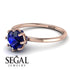 Classic Sapphire Ring With Hidden Stones - Elliana No. 14