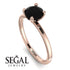 Classic Black Diamond Ring - Sienna No. 8