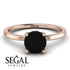 Classic Black Diamond Ring - Sienna No. 8