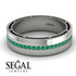 Classic Eternity Emerald Wedding Band - John No. 6 image 6