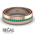 Classic Eternity Emerald Wedding Band - John No. 5 image 2
