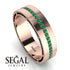 Classic Eternity Emerald Wedding Band - John No. 5 image 3
