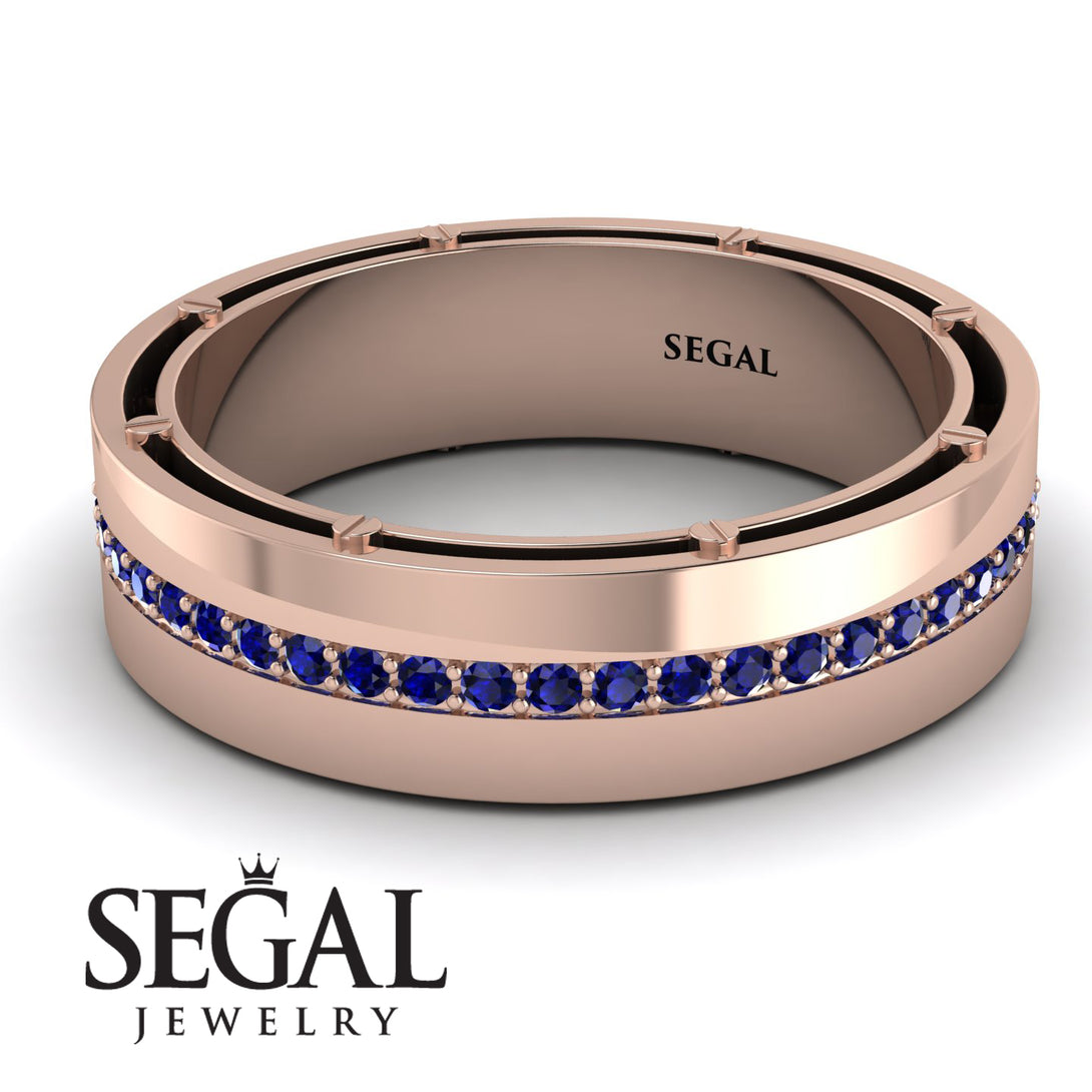 Classic Eternity Sapphire Wedding Band - John No. 14