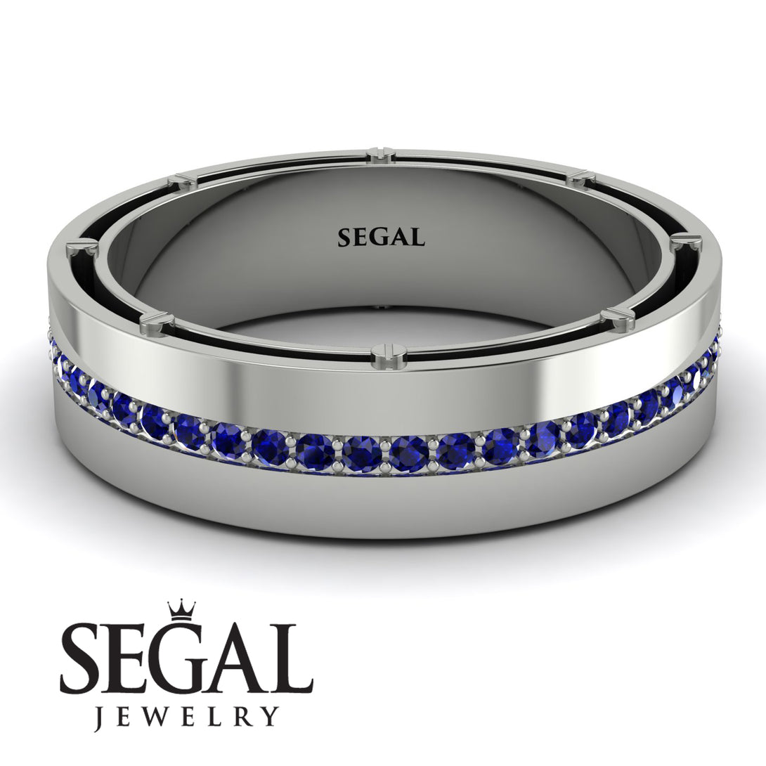 Classic Eternity Sapphire Wedding Band - John No. 15