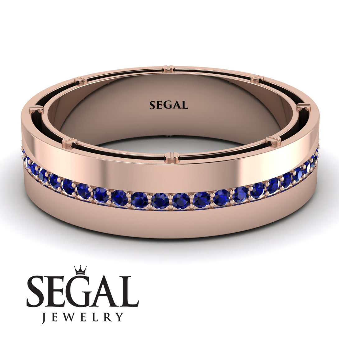 Classic Eternity Sapphire Wedding Band - John No. 14