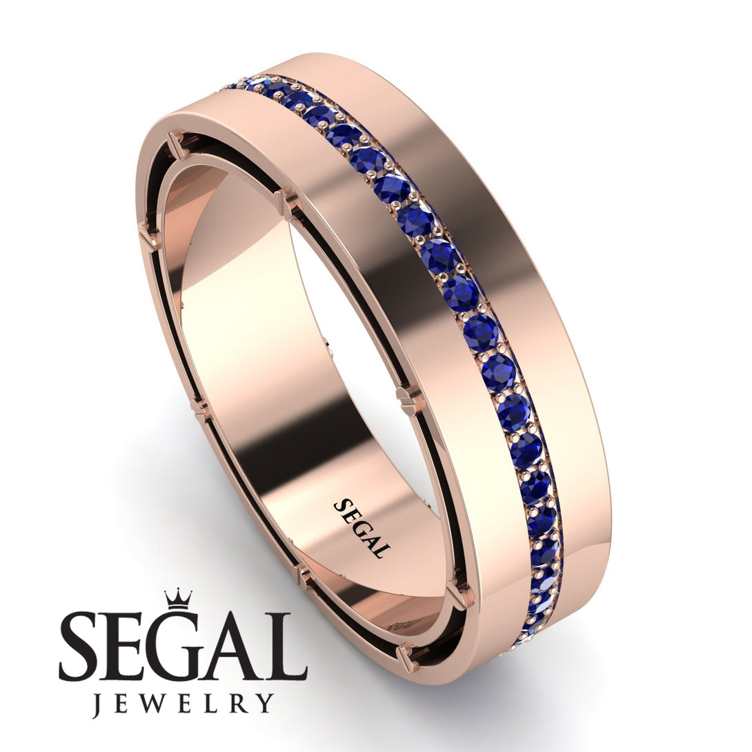 Classic Eternity Sapphire Wedding Band - John No. 14